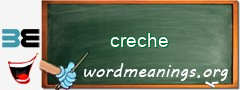 WordMeaning blackboard for creche